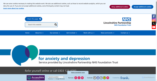 Security scan screenshot of https://www.lpft.nhs.uk/