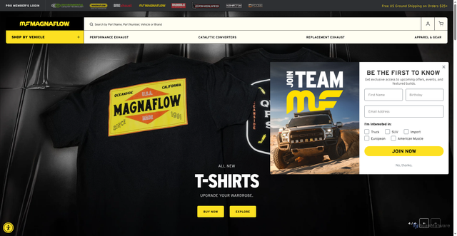 Security scan screenshot of https://magnaflow.com