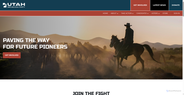 Security scan screenshot of https://www.utgop.org/