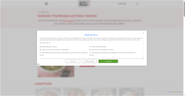 Security scan screenshot of https://hot-thai-kitchen.com/