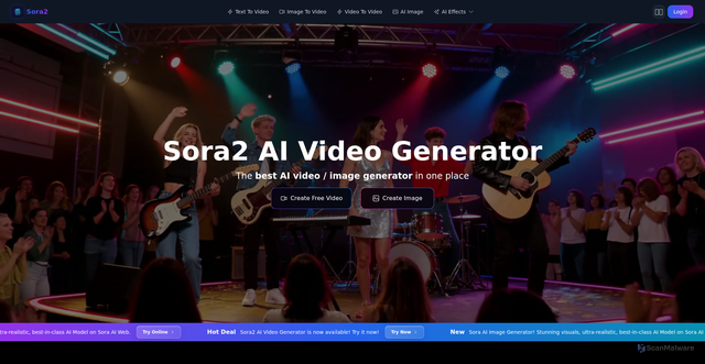 Security scan screenshot of https://www.sora2-ai.ai/