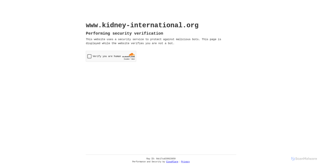 Security scan screenshot of https://www.kidney-international.org