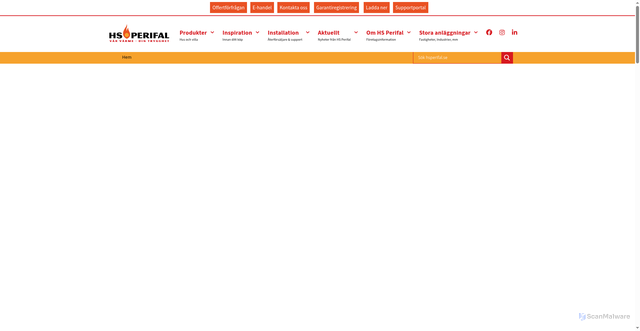 Security scan screenshot of https://hsperifal.se