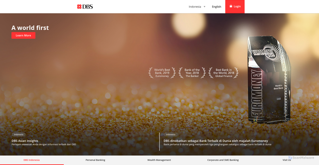 Security scan screenshot of https://dbs.id