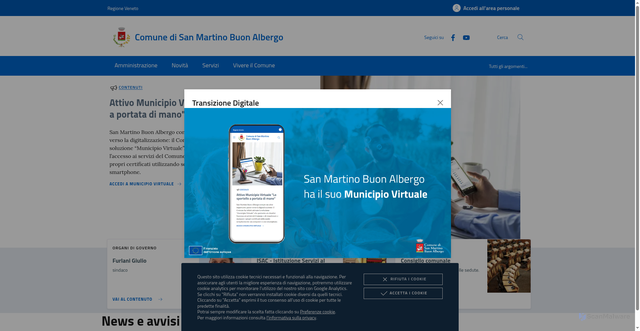 Security scan screenshot of https://www.comune.sanmartinobuonalbergo.vr.it/
