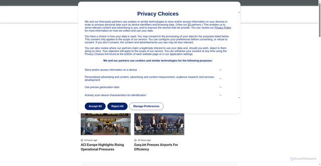 Security scan screenshot of https://www.routesonline.com/news/