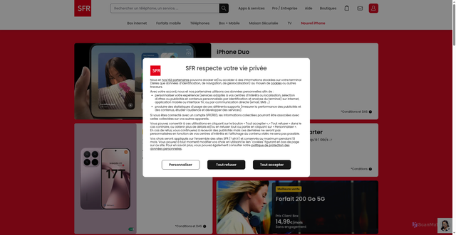 Security scan screenshot of https://coujimade.firebaseapp.com/