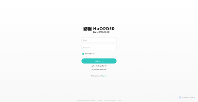 Security scan screenshot of https://app.next.nuorder.com