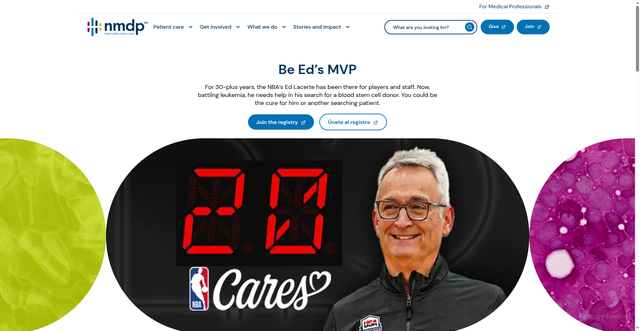 Security scan screenshot of https://nmdp.org