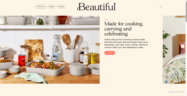 Security scan screenshot of https://beautifulbydrew.com/