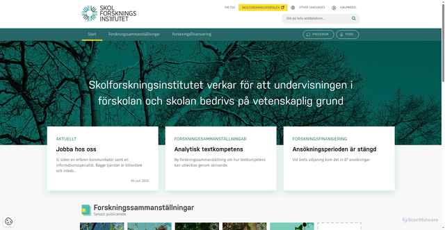 Security scan screenshot of https://www.skolfi.se