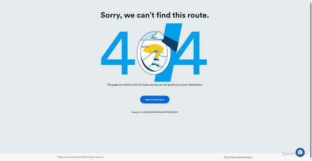 Security scan screenshot of https://account.eftours.com