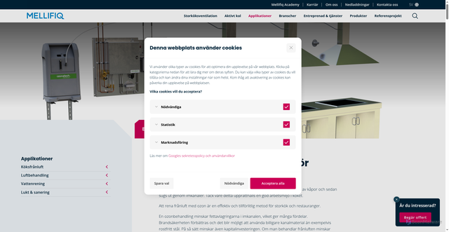 Security scan screenshot of https://storkoksguiden.se