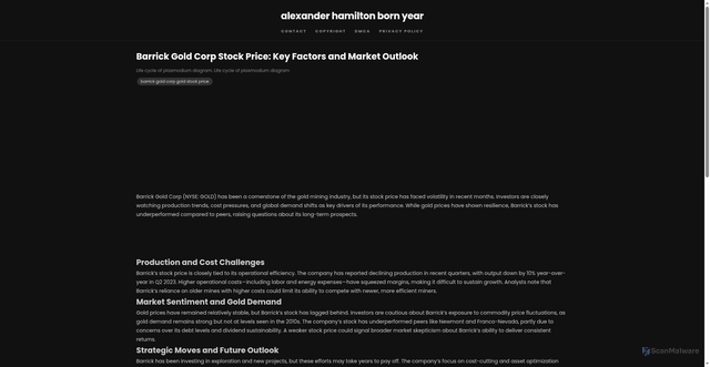 Security scan screenshot of https://somersetaptblog-0a28ce81ee-dp6g8qe2tu19.edgeone.dev/barrick-gold-corp-gold-stock-price.html