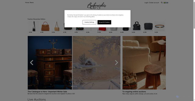 Security scan screenshot of https://www.bukowskis.com/