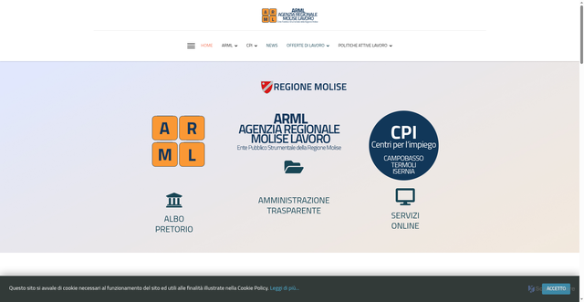 Security scan screenshot of https://www.moliselavoro.it/
