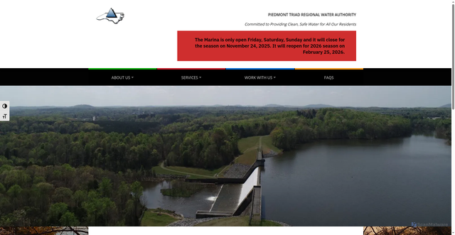 Security scan screenshot of https://triadncwater.gov/