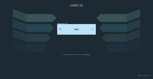 Security scan screenshot of http://zaire.se/