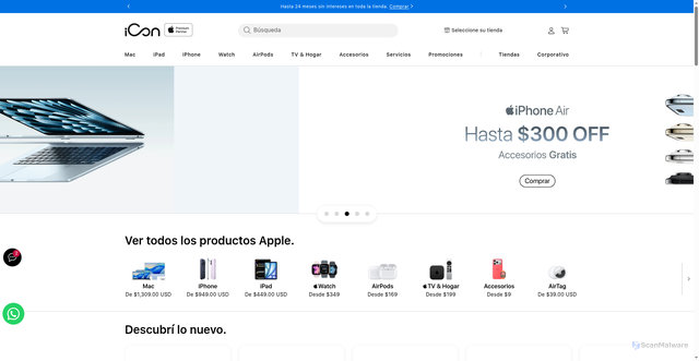 Security scan screenshot of https://icon.co.cr