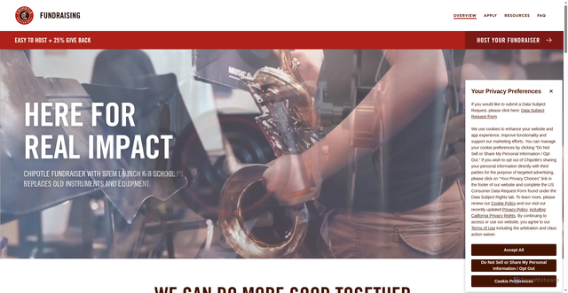 Security scan screenshot of https://community.chipotle.com/