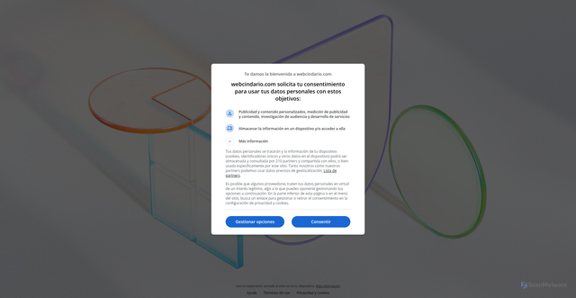 Security scan screenshot of https://check0preventivo.webcindario.com/