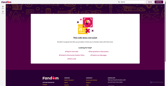 Security scan screenshot of https://wikia-services.com