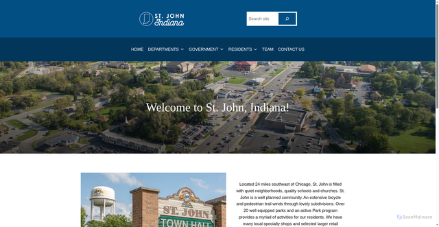 Security scan screenshot of https://stjohnin.gov/