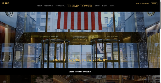 Security scan screenshot of https://www.trumptowerny.com/