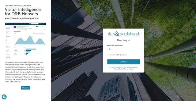 Security scan screenshot of https://app.dnbhoovers.com