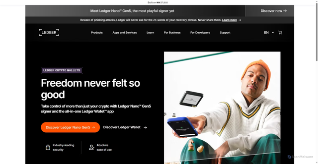 Security scan screenshot of https://desktop-us-en.wixstudio.com/us-en