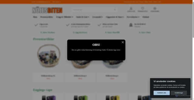 Security scan screenshot of https://nojesbiten.se