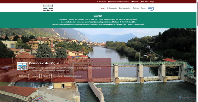 Security scan screenshot of https://oglioconsorzio.it/