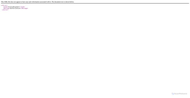Security scan screenshot of https://docker-registry-production.d24a988e385e0074d717b6bdaea58f0d.r2.cloudflarestorage.com