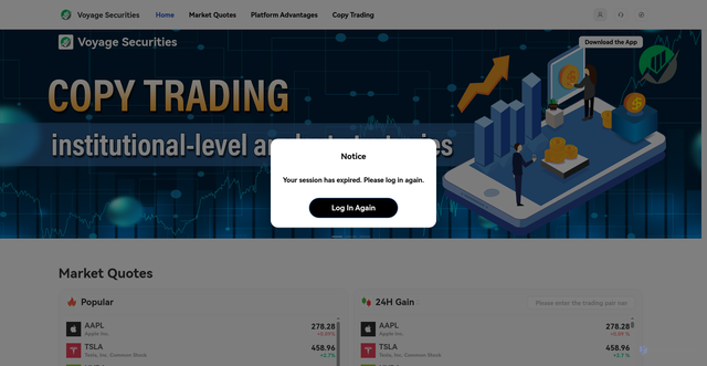 Security scan screenshot of https://voyagesecuritiesn.com/