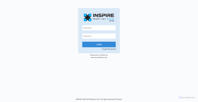 Security scan screenshot of https://stxcloud.com