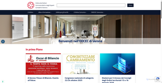 Security scan screenshot of https://verona.commercialisti.it/