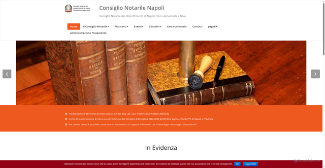 Security scan screenshot of https://www.consiglionotarilenapoli.it