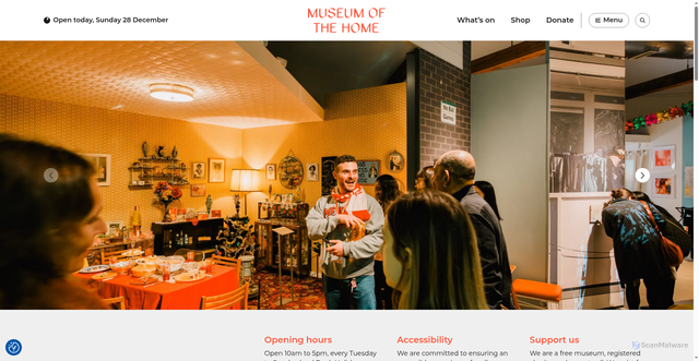 Security scan screenshot of https://museumofthehome.org.uk/