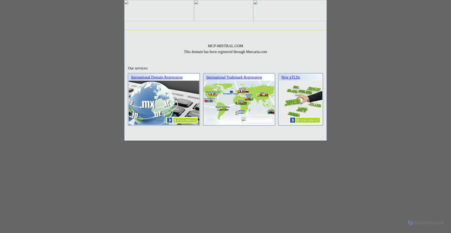 Security scan screenshot of http://mcp-mistral.com/
