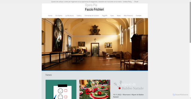Security scan screenshot of https://www.operapiafacciofrichieri.it/sito/