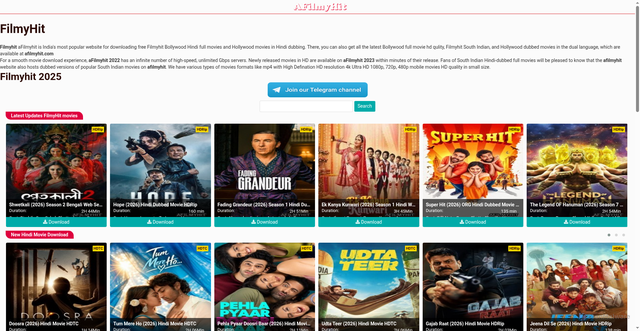Security scan screenshot of https://filmyhit.you