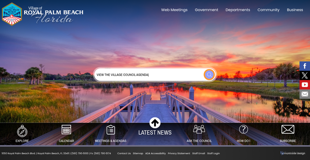 Security scan screenshot of https://royalpalmbeachfl.gov/