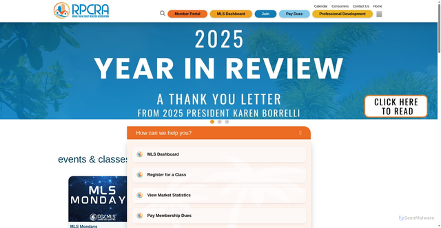 Security scan screenshot of https://rpcra.org/
