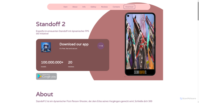 Security scan screenshot of http://tower-rush-play.click/