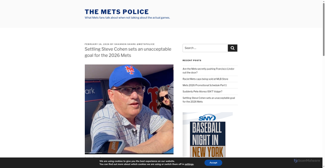 Security scan screenshot of https://www.metsnewslinks.com/2026/03/press-release-new-york-mets-partner.html