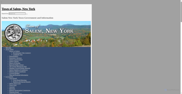 Security scan screenshot of https://townofsalemny.gov/