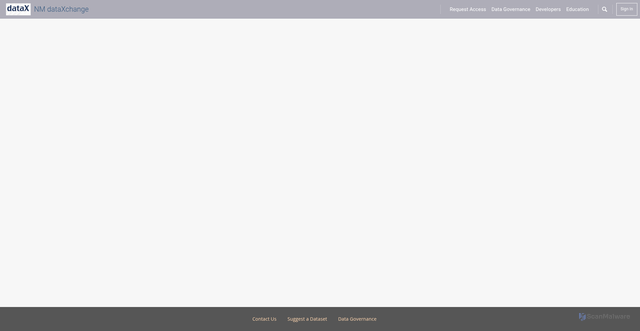 Security scan screenshot of https://www.nmdataxchange.gov/