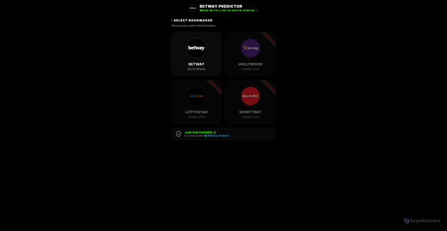 Security scan screenshot of https://betway-predictor.edgeone.app/