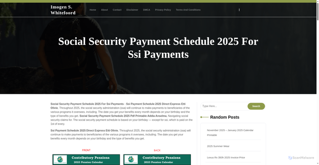 Security scan screenshot of https://imogenswhitefoord.pages.dev/drbah-social-security-payment-schedule-2025-for-ssi-payments-omvqz/