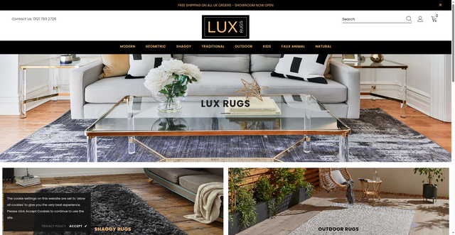 Security scan screenshot of https://lux-rugs.co.uk
